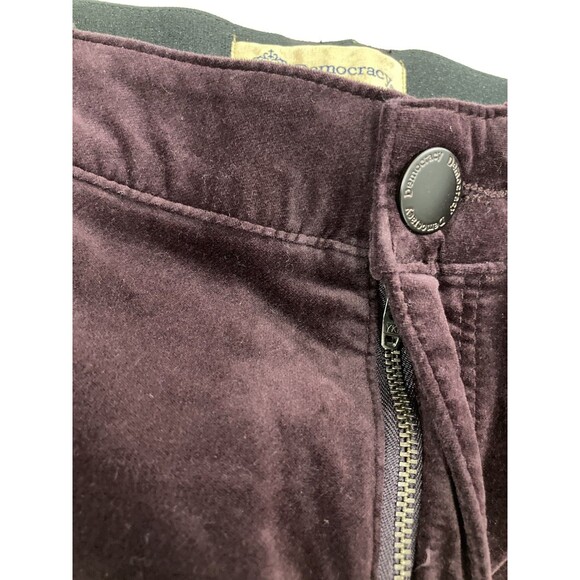 Democracy Pants Women’s 16 Purple Velvet Ab Technology Tapered Leg Stretch - Picture 5 of 13